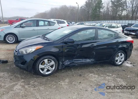 2012 Hyundai Elantra Gls (Ulsan Plant) from USA, damaged, VIN KMHDH4AE6CU332853